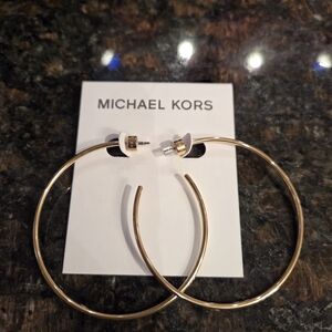 Michael Kors Classic Gold Hoop Earrings